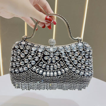 Rhinestone Embellished Evening Clutch