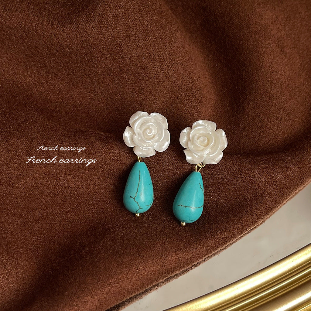 Vintage French - Style 925 Silver Earrings