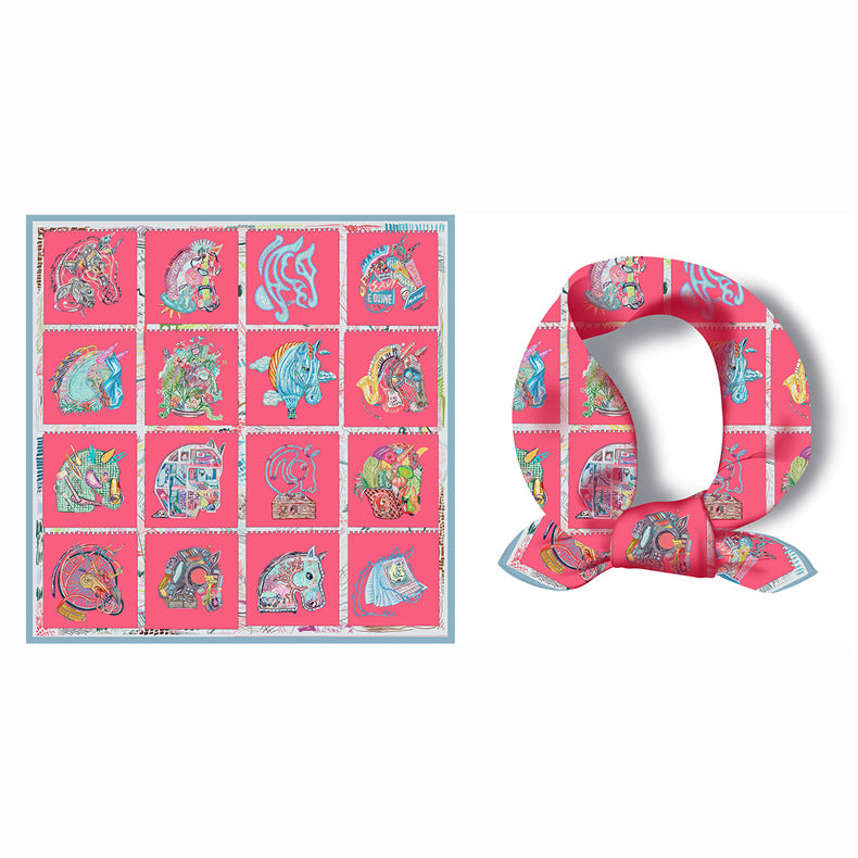 Silk Twill Square Scarf